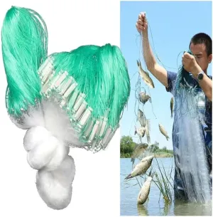 1-2 M Depth 10-100M Length Fishing Sticky Net Floating Net for Small Fish, Gill Net for River Shoal Lakes Rivers(Single Layer H1m L18m 0.5F)