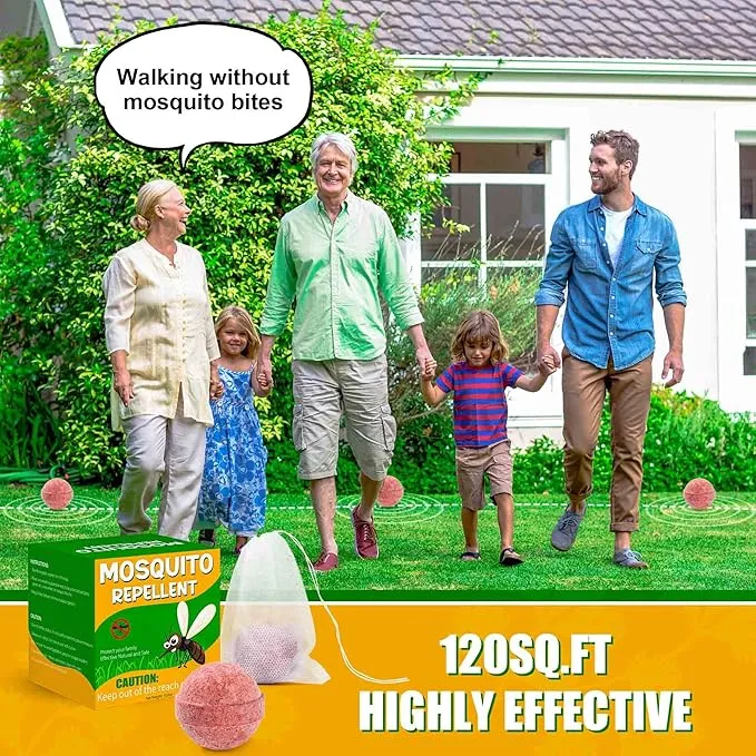 12Pack Mosquito Repellent for Indoor Outdoor, Natural Mosquito Repellent for Yard, Fly Mosquito Control for Room, Mosquito Deterrent for Backyard, Travel, Camping, Human Safe