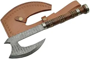 16.5" Wood Damascus Hatchet