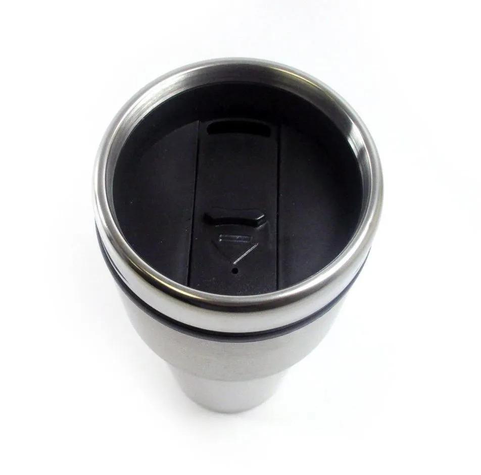 2-Pack: 16oz Cup Insulated Coffee Travel Mug Stainless Steel Thermos Tumbler