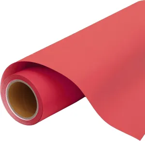 3 Yard x 20" Wide Roll Threadart Soft Red Heat Transfer Vinyl Film HTV | Solid Color | Compatible with Venture, Explore, and Maker, Silhouette Cameo, & Large Format Cutters