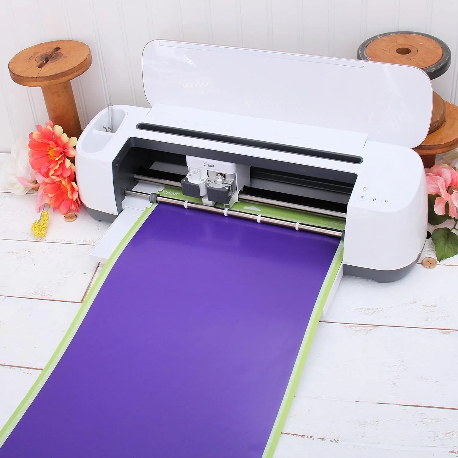 3 Yard x 20" Wide Roll Threadart Soft Red Heat Transfer Vinyl Film HTV | Solid Color | Compatible with Venture, Explore, and Maker, Silhouette Cameo, & Large Format Cutters