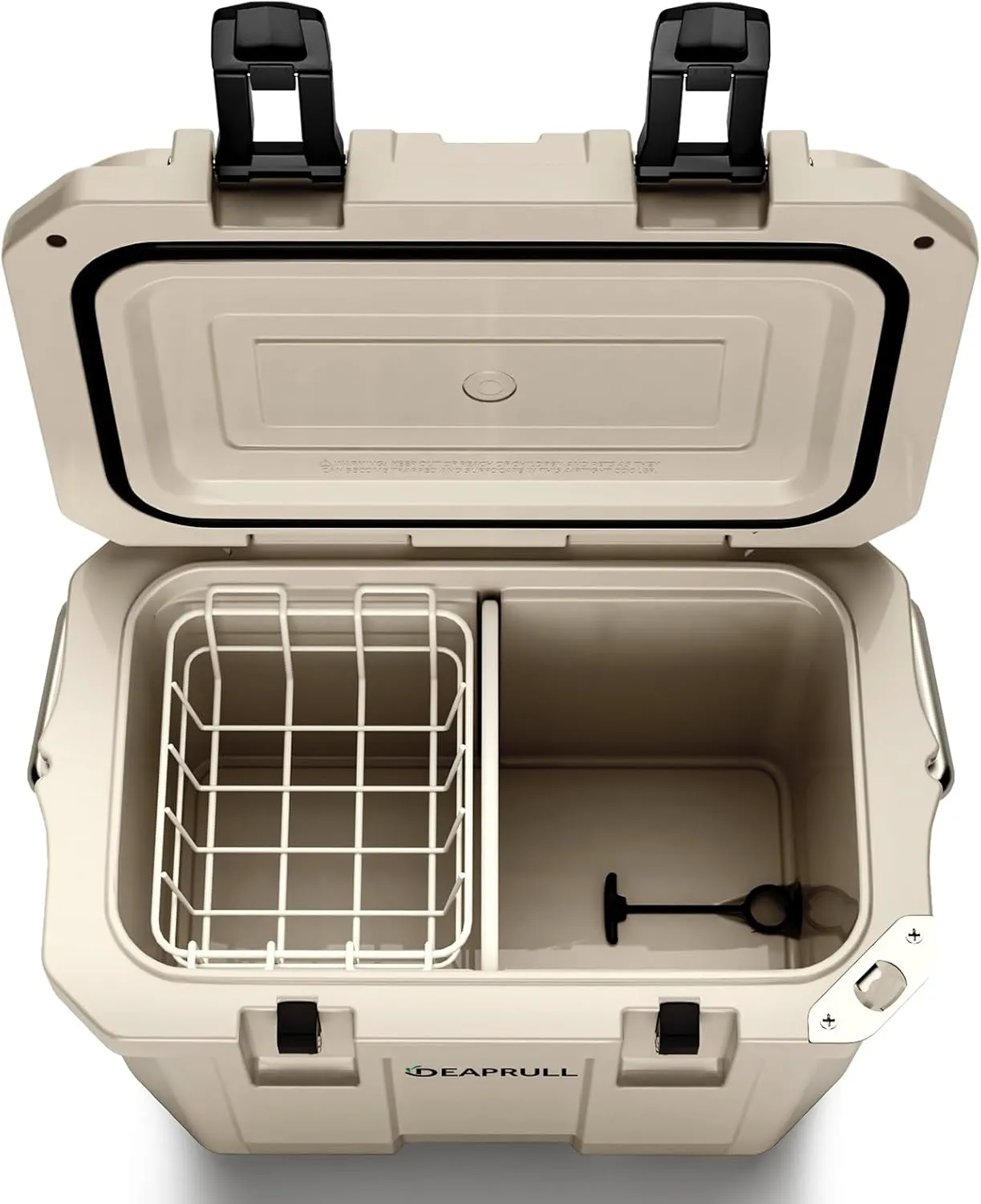 30 Quart Hard Cooler, Insulated Ice Chest Box Holds Ice for More Days, Portable Cooler with Handle, Cup Holders, Double Latches for Camping, Drink, Beverage, Beach, Picnic, Fishing, Boat, Barbecue