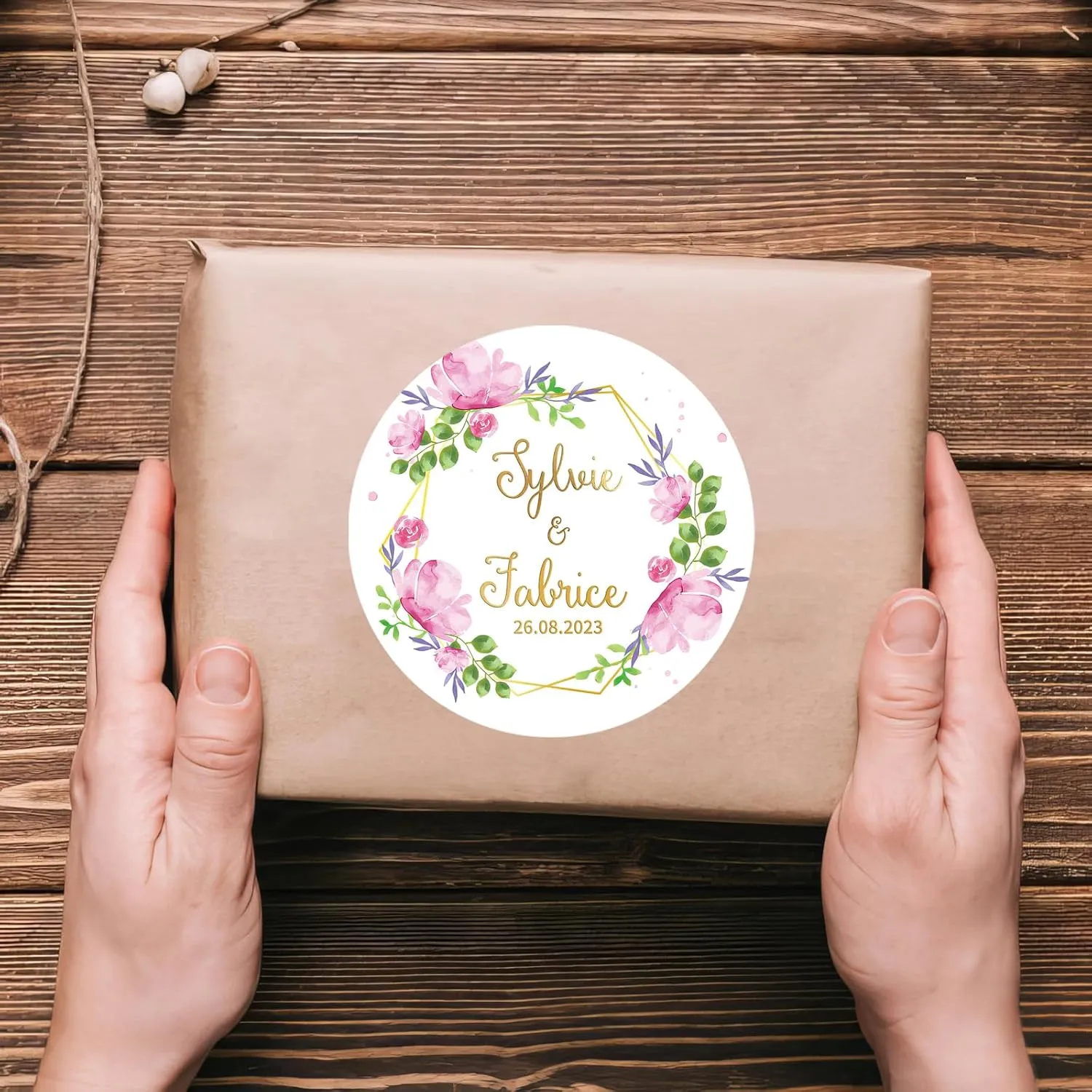 60-240pcs Custom Stickers Labels-Personalized Stickers for Businesses Logo and Name, Birthday Party Baby Candle Product Boxes Wedding Favors Thank You Labels (Vinyl Stickers-foil)