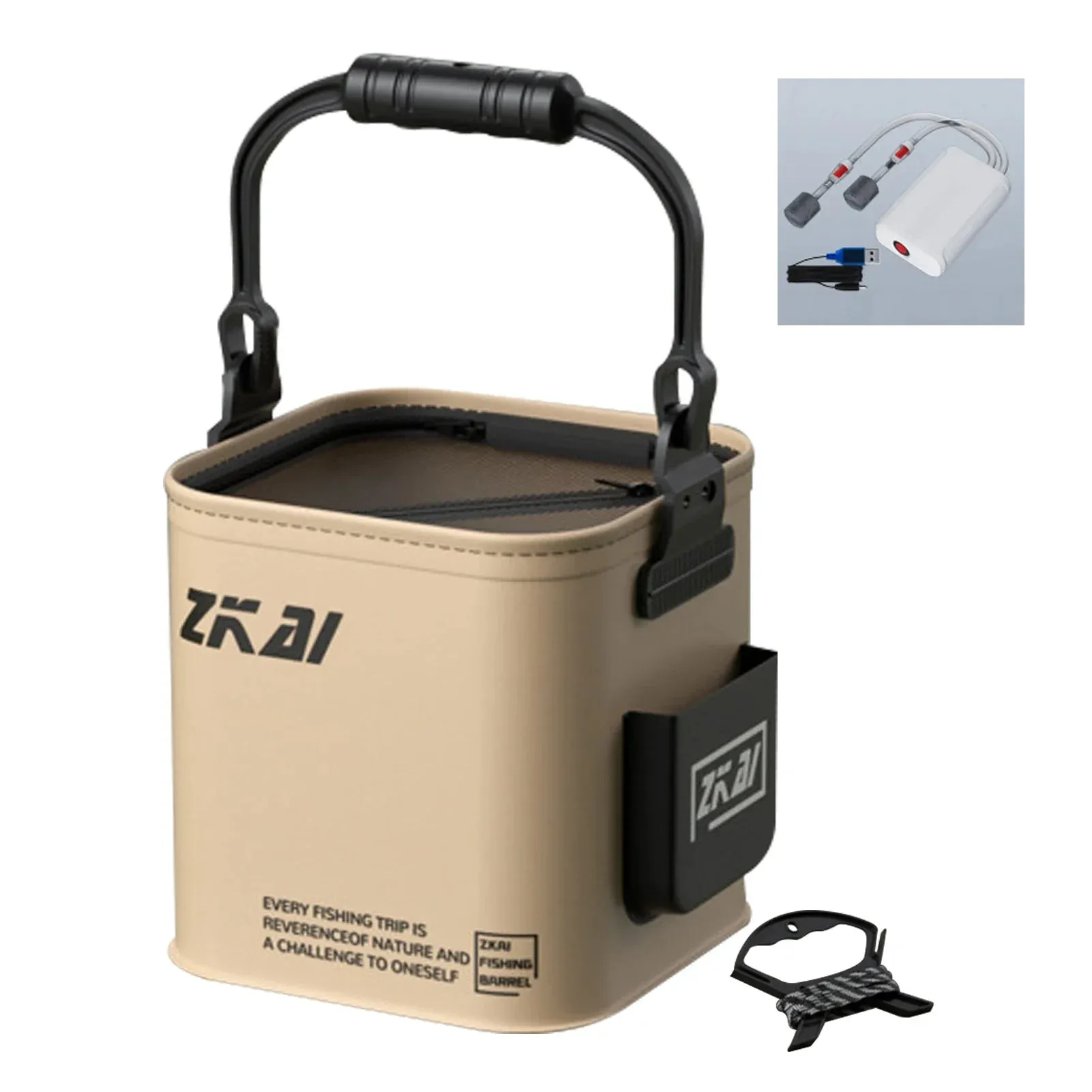 8L/13L Multifunction Folding Fishing Bucket With Ergonomic Handle Bucket Waterproof Outdoor Camping Bucket Fishing Accessories