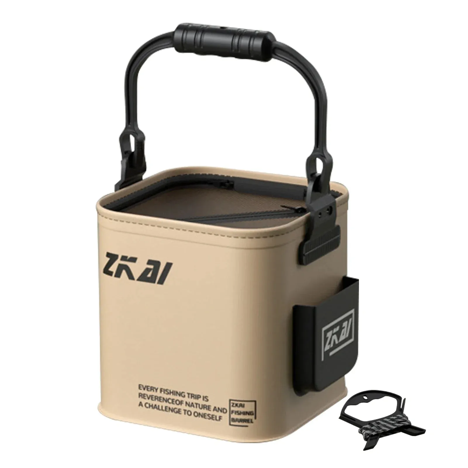 8L/13L Multifunction Folding Fishing Bucket With Ergonomic Handle Bucket Waterproof Outdoor Camping Bucket Fishing Accessories
