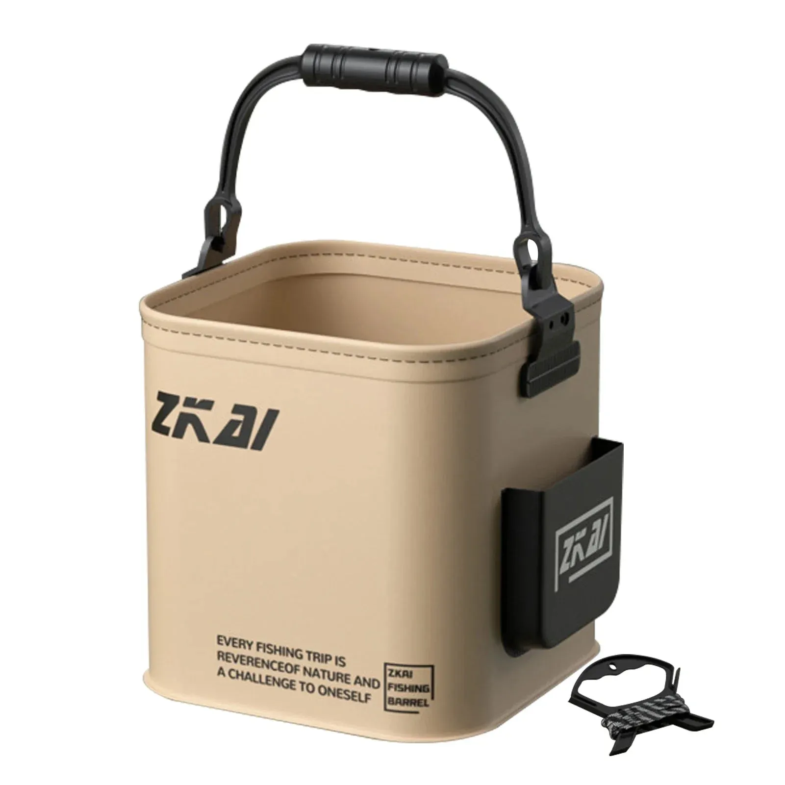 8L/13L Multifunction Folding Fishing Bucket With Ergonomic Handle Bucket Waterproof Outdoor Camping Bucket Fishing Accessories