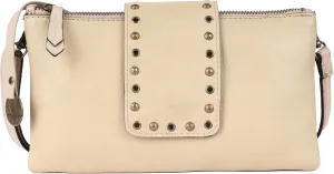 9.5 inch Genuine Italian Leather Boho Studded Crossbody Sling Bag - Stylish, Durable, & Perfect for Everyday Use for women