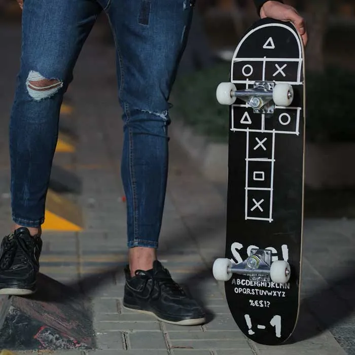 A to Z 31 inch Professional Skateboard With Grip Tape