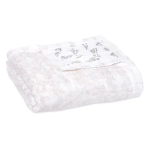 aden   anais Silky Soft Bamboo Viscose Baby Blanket, Crib Bedding for Newborn Baby and Toddler, Nursery Blanket for Boys and Girls, Baby Registry and Shower Gift, French Floral