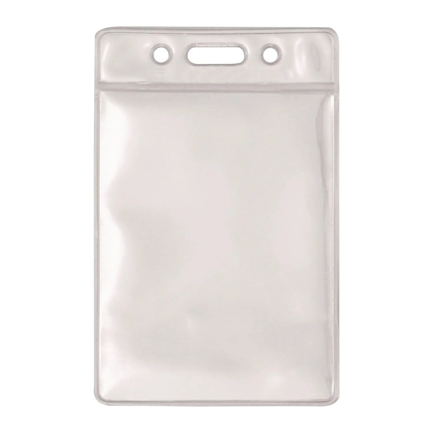Advantus ID Badge Holder, Clear, Vertical Orientation, 2.38 x 3.5 Insert, 50/Pack