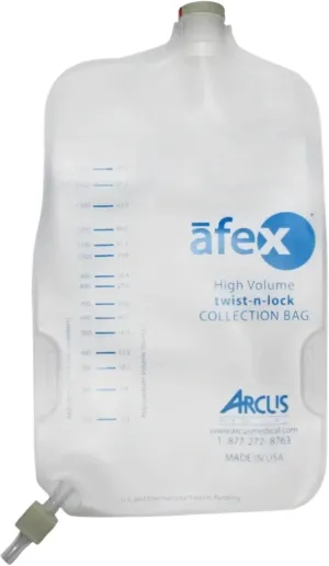 Afex Urinary Collection Leg Bag 32 oz Standard Non Vented Extra (1000 Ml) Capacity
