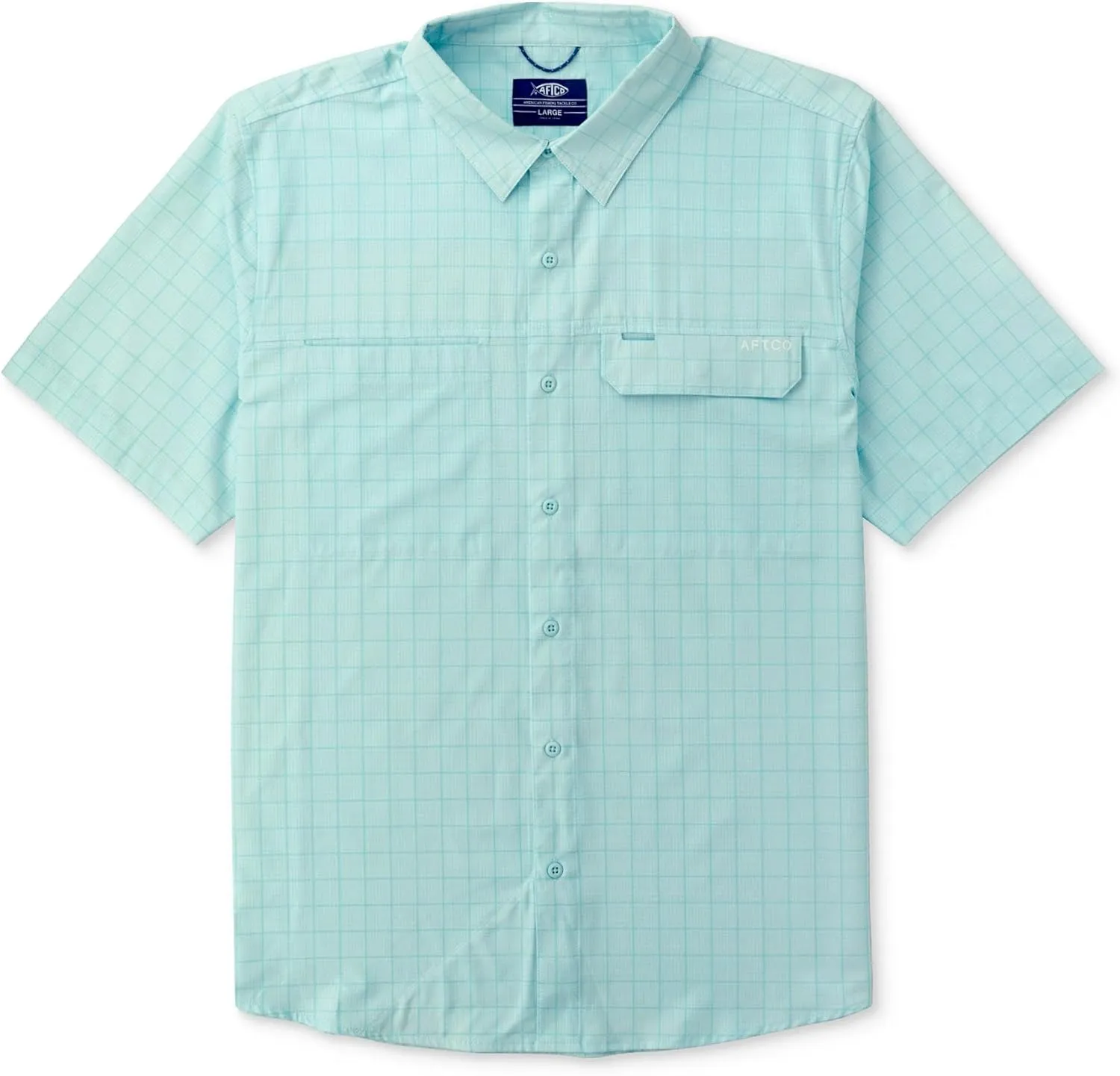AFTCO Men's Air-O Mesh Tech SS Button-Down Shirt