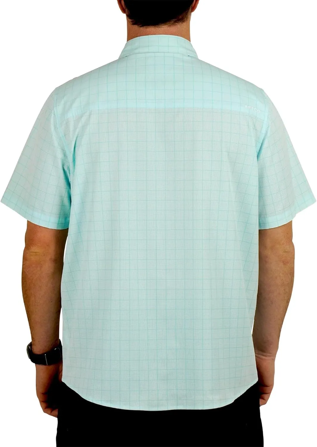 AFTCO Men's Air-O Mesh Tech SS Button-Down Shirt