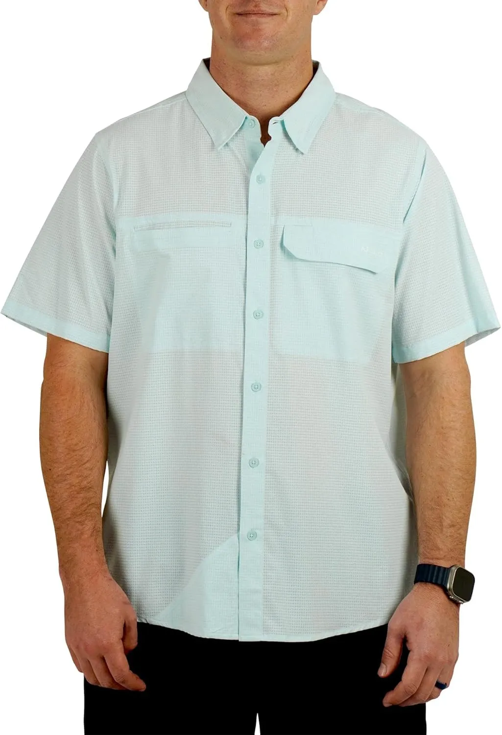 AFTCO Men's Air-O Mesh Tech SS Button-Down Shirt