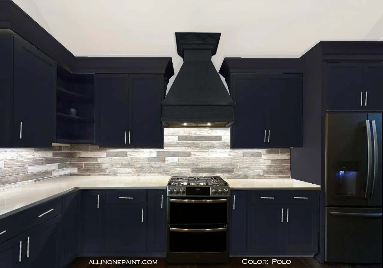 ALL-IN-ONE Paint, Durable cabinet and furniture paint. Built in primer and top coat, no sanding needed. Includes our 30 featured color card - Polo, Quart