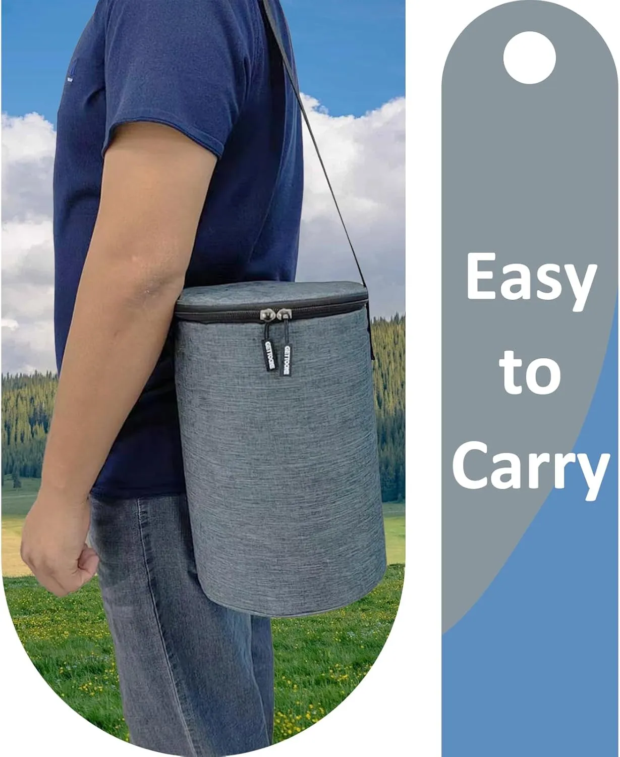 All-in-One Party Cooler Bag with Folding Design and Insulated Compartments -GETTOONE Ideal for Tailgating and Outdoor Events!