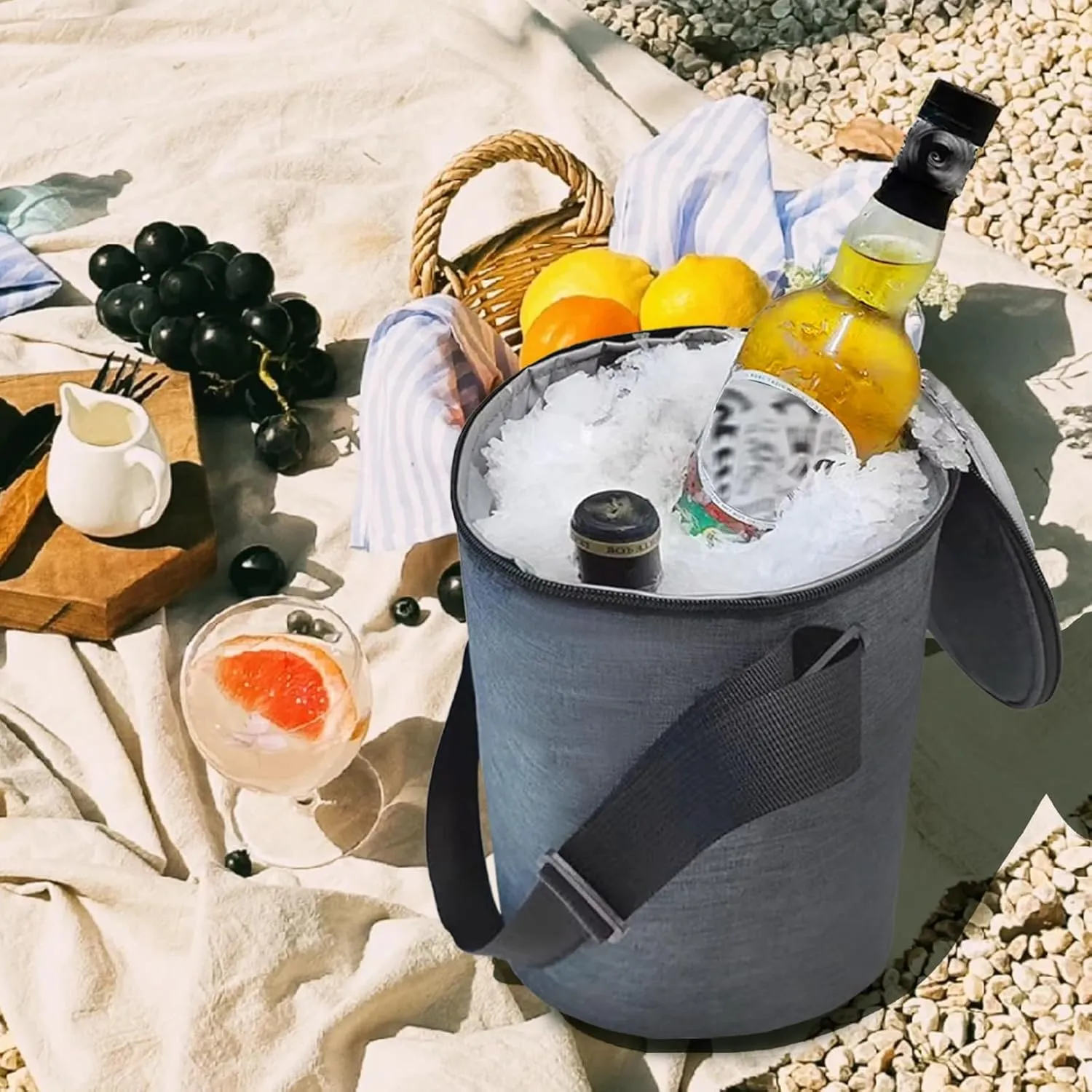 All-in-One Party Cooler Bag with Folding Design and Insulated Compartments -GETTOONE Ideal for Tailgating and Outdoor Events!
