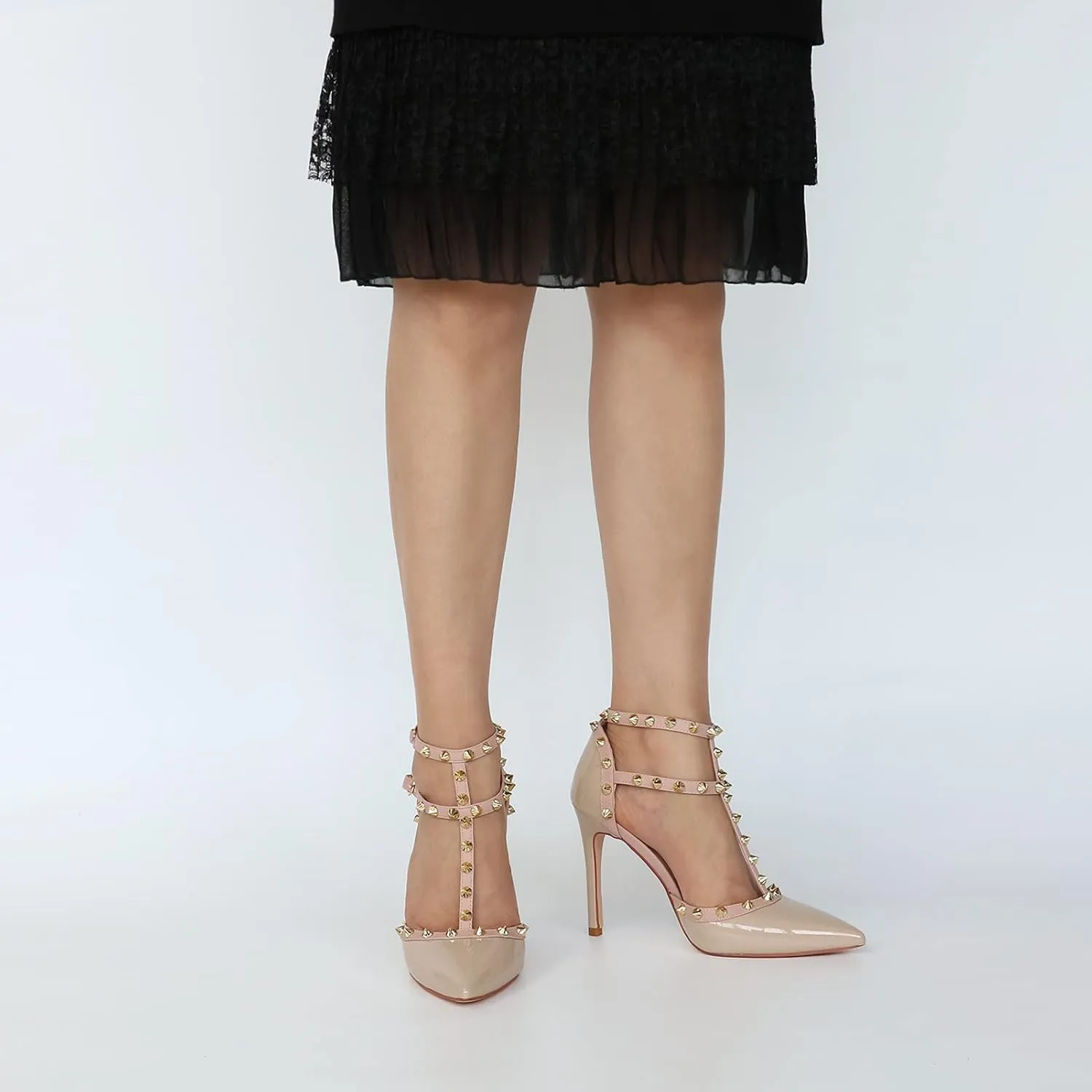 Ankle Strap Heels for Women Stilettos Pumps