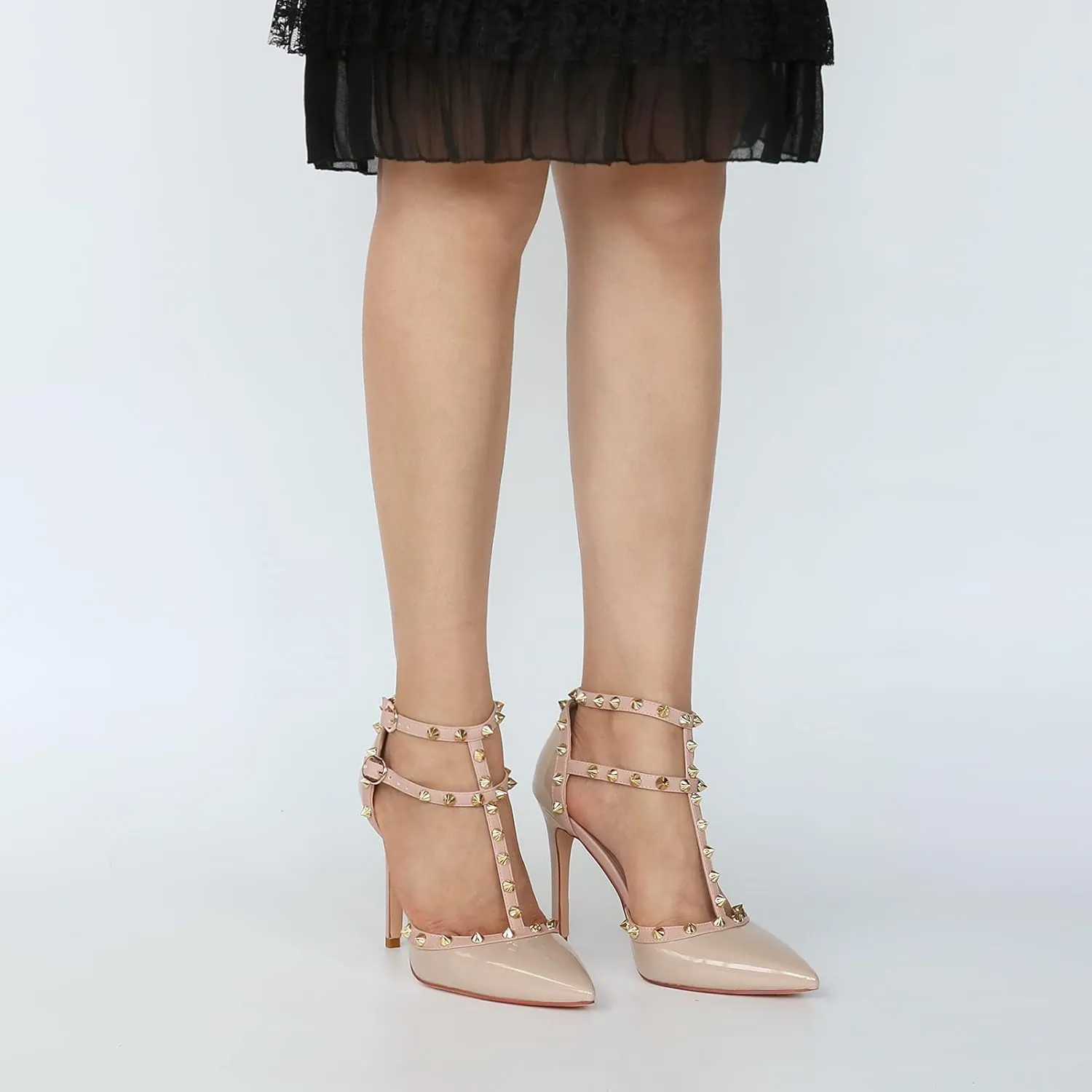 Ankle Strap Heels for Women Stilettos Pumps