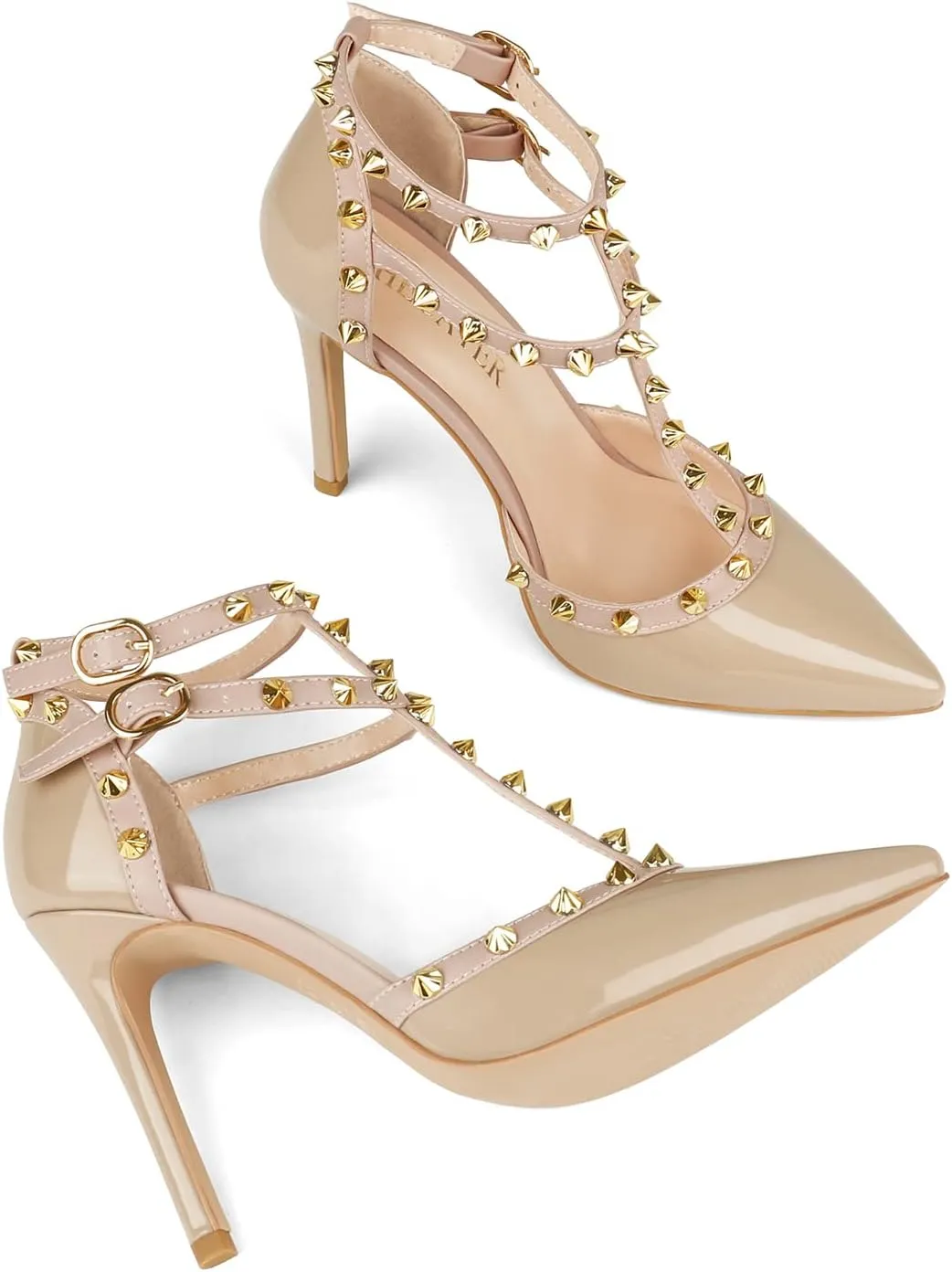 Ankle Strap Heels for Women Stilettos Pumps