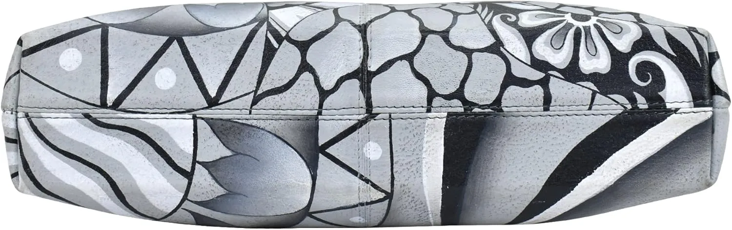 Anna by Anuschka Women Hand Painted Leather Medium Crossbody