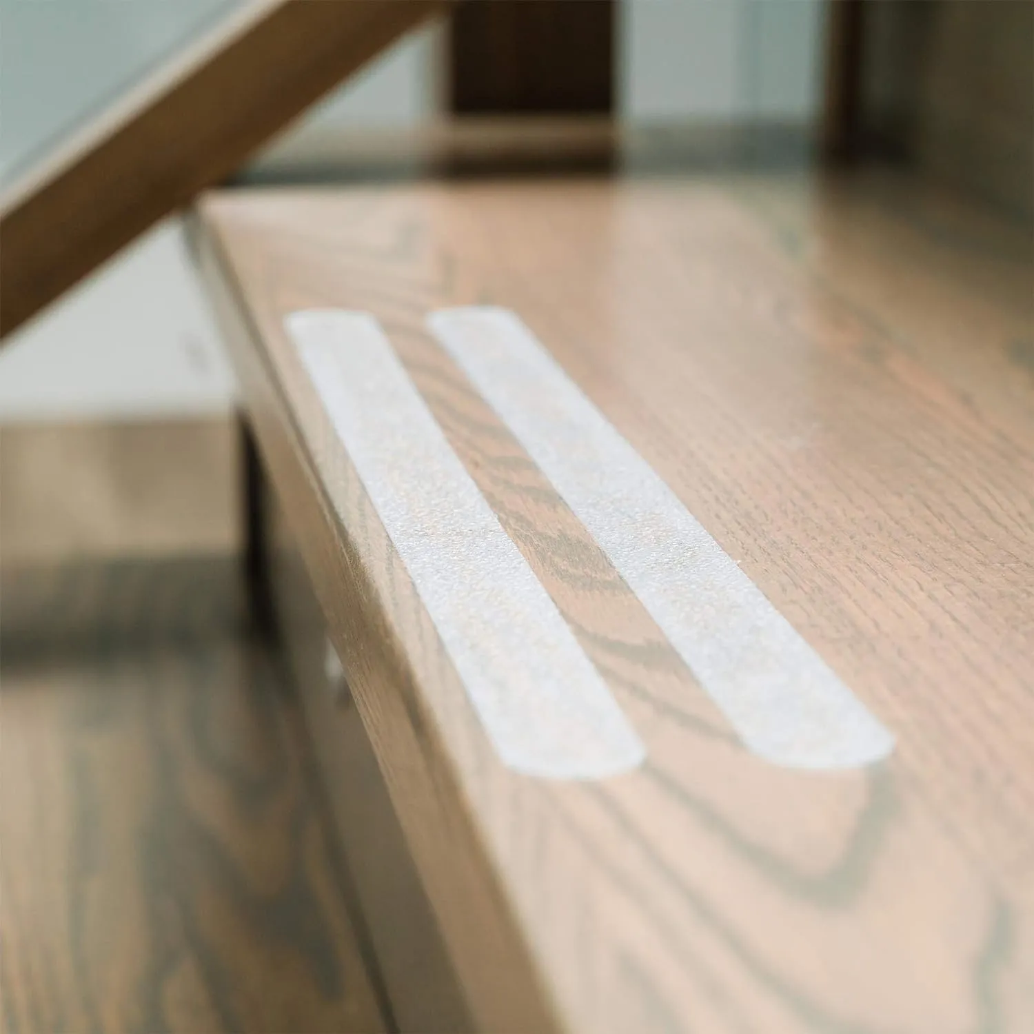 Anti Slip Adhesive Tape Strips. Grip Tape Treads For Stair Treads & Steps. Clear Non Slip Indoor/Outdoor Adhesive Strips 1"x15" Non-slip Grip Strips/Tread Runners. Wooden Steps, Safety for Pets/Kids
