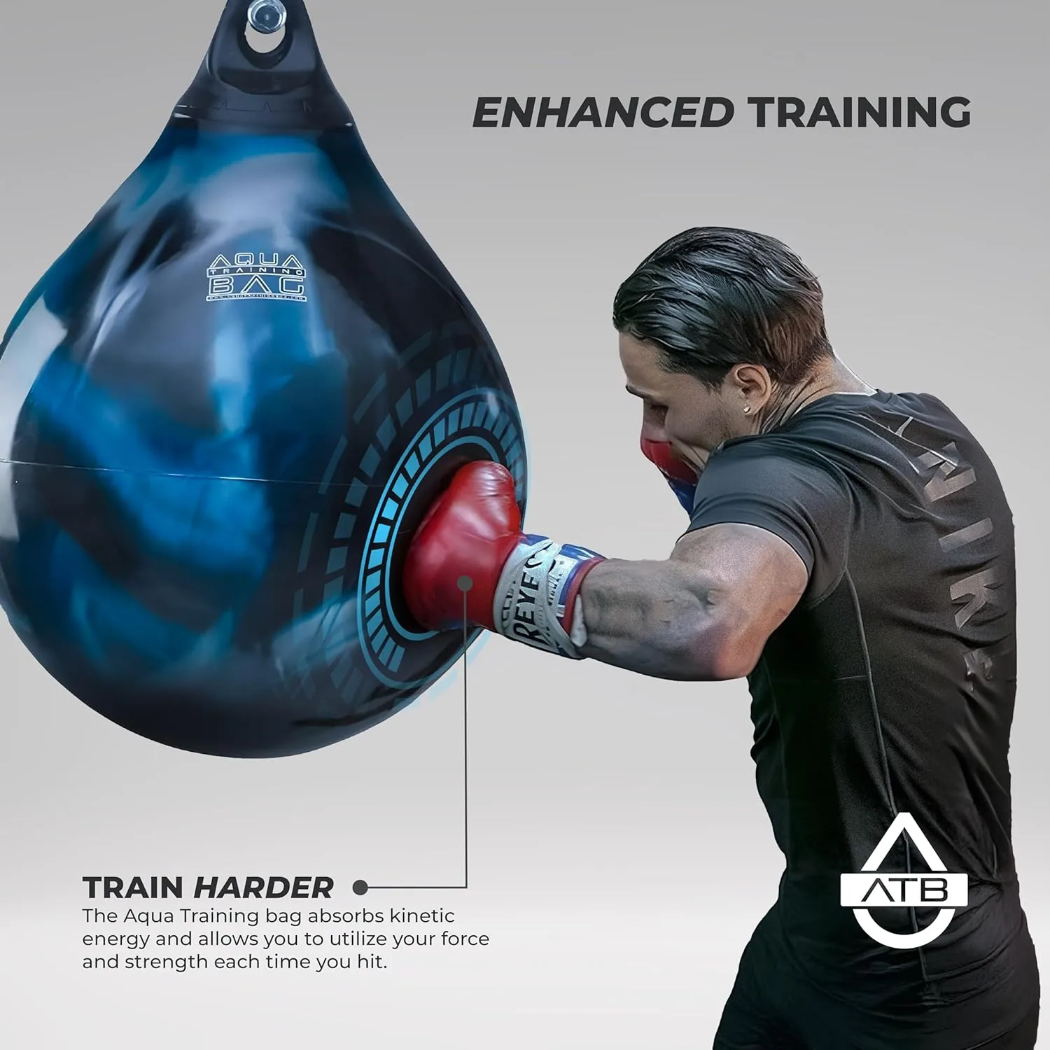 Aqua Training Bag 21" 190 Pound Heavy Punching Bag | Made in The USA and Built to Last | Easier On Joints So You Can Train for Longer | Water-Filled & Versatile
