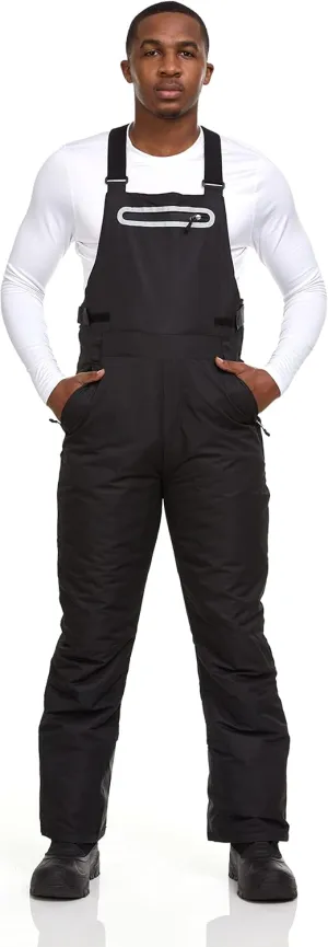 Arctic Quest Mens Insulated Snow and Ski Bib Overalls Snow Pants Snowboard Mens Overalls for Fishing, Hunting, Snowmobiling