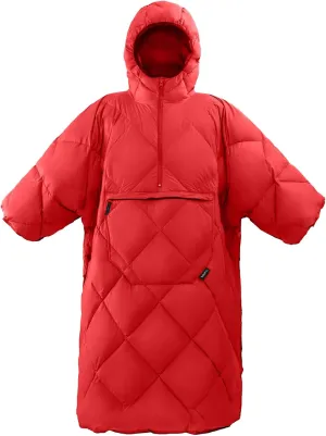 ATEPA Wearable Sleeping Bag, Recycled Stadium Blanket Packable Ultralight Warm Windproof Poncho Camping Outdoor Sports