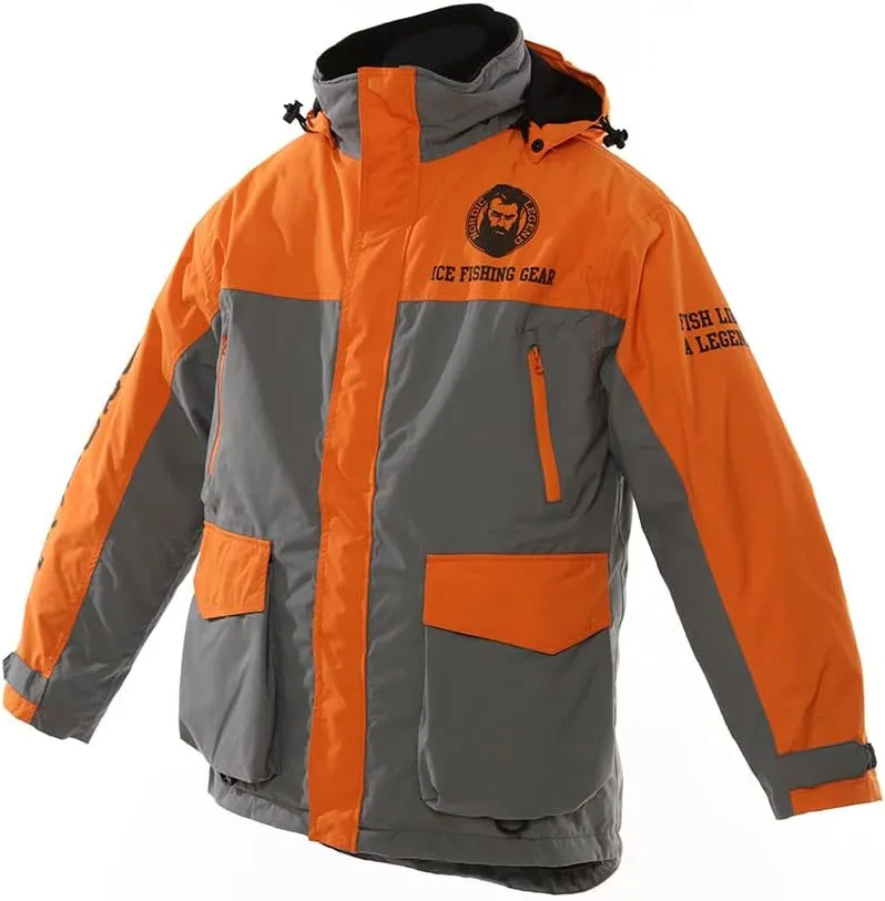 Aurora Series Ice Fishing Suit with Floatation, Insulated Waterproof Bibs and Jacket for Ice Fishing