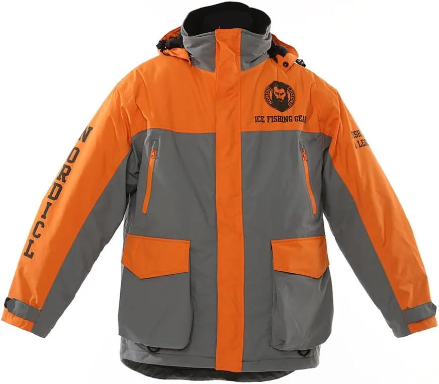 Aurora Series Ice Fishing Suit with Floatation, Insulated Waterproof Bibs and Jacket for Ice Fishing