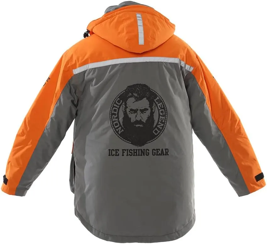 Aurora Series Ice Fishing Suit with Floatation, Insulated Waterproof Bibs and Jacket for Ice Fishing