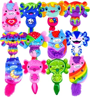 Axolotls vs Unicorns Plushies - Series A 12-Pack Mystery Bags | Super Soft 4" Bean-Filled Plush Collectibles | Perfect for Kids, Teens, & Collectors (Characters Will Vary)