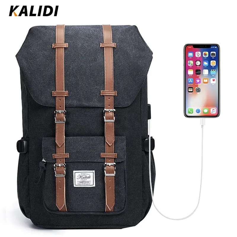 Backpack Travel&School Fashion Bag w/USB Charger