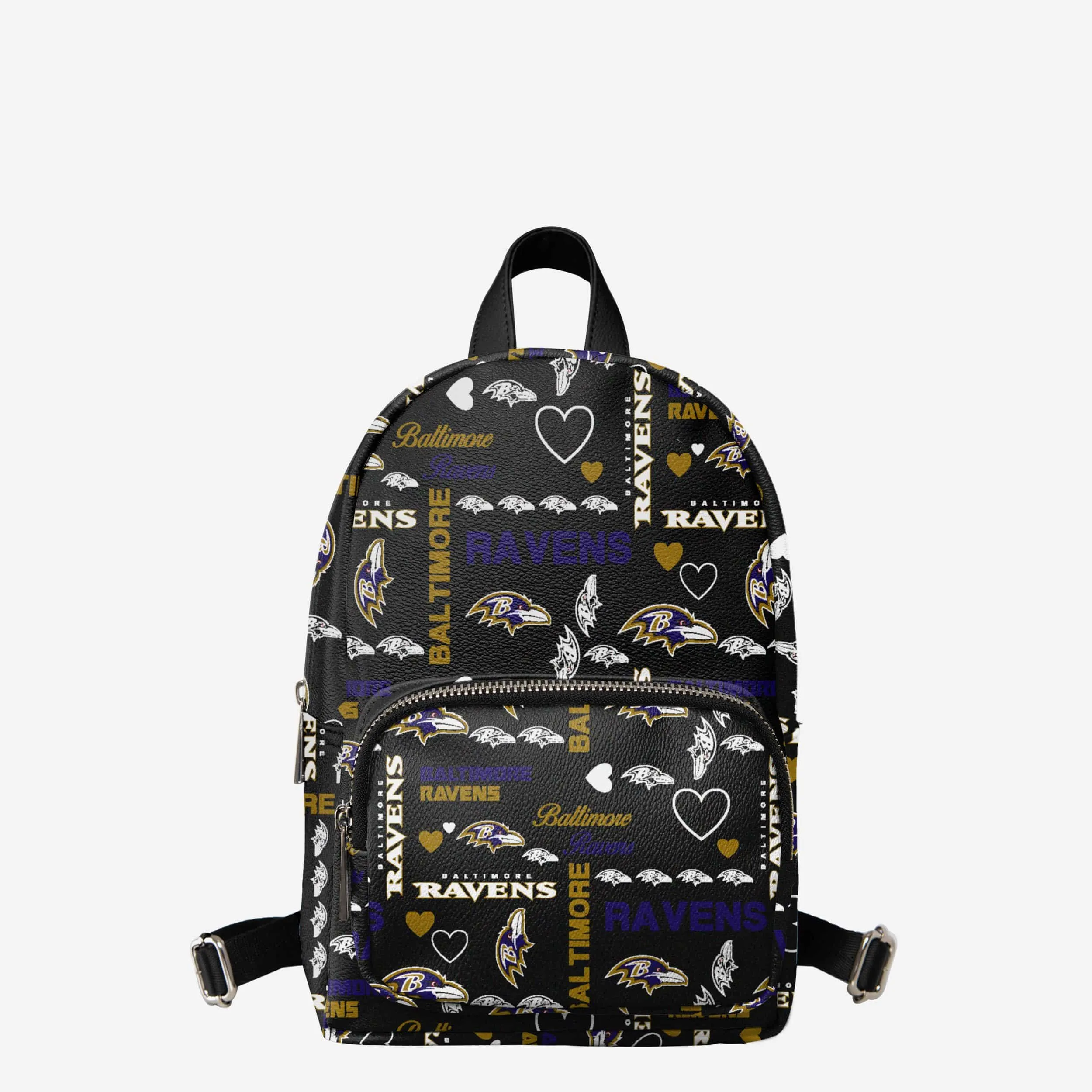 Baltimore Ravens Logo Love Mini Backpack