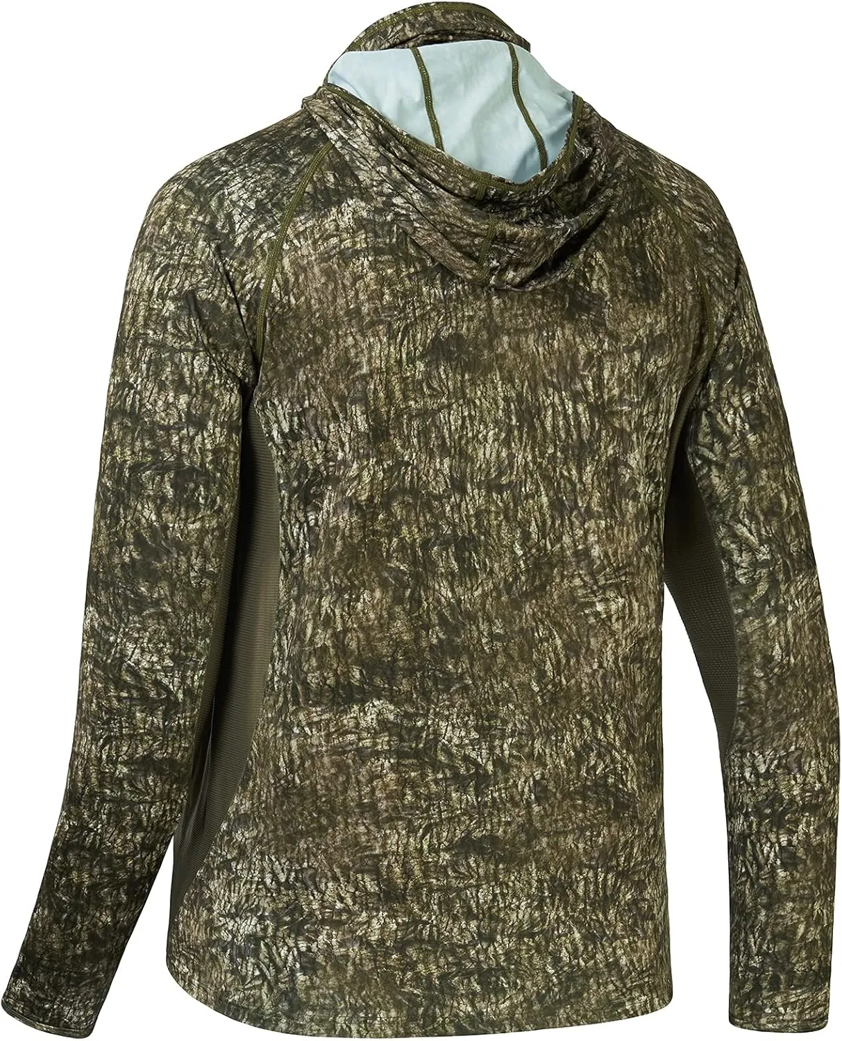BASSDASH UPF 50  Men’s Hunting Shirts with Mask Long Sleeve Camo Fishing Hoodie