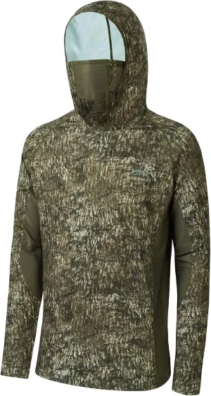 BASSDASH UPF 50  Men’s Hunting Shirts with Mask Long Sleeve Camo Fishing Hoodie