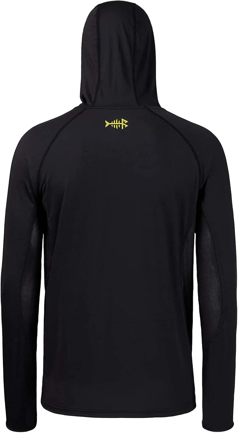 BASSDASH UPF 50  Men’s Long Sleeve Fishing Shirt with Mask UV Neck Gaiter Hoodie