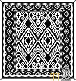 Beach Blanket Waterproof Sandproof, 78''×86'' Large Beach Mat for 2-4 Adults with Stakes and Sand Pocket, Moroccan Outdoor Picnic Blanket for Travel, Camping, Hiking, Beach Essentials