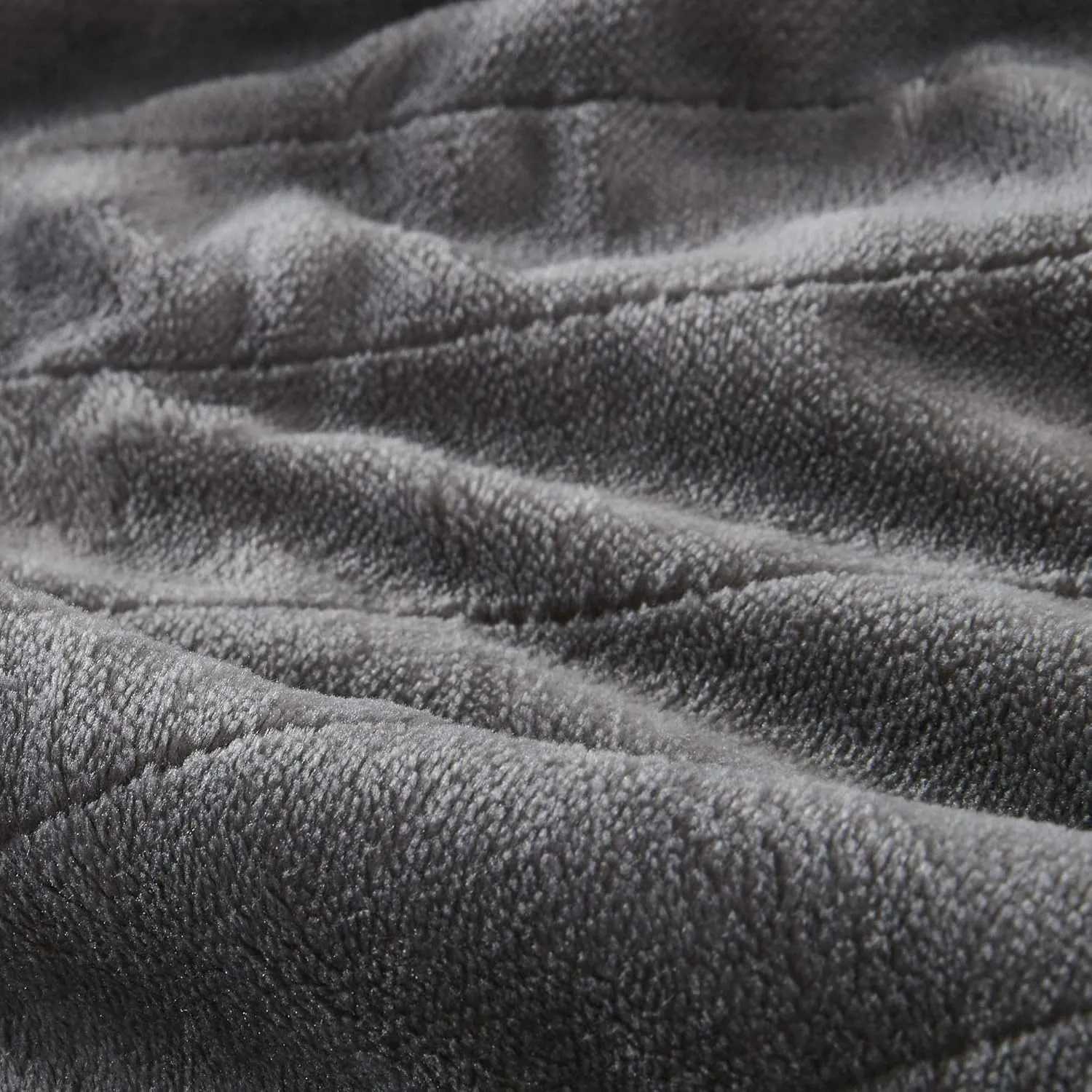 Beautyrest Heated Throw Blanket Wearable Shawl for Gifts, Sherpa to Fleece Electric Wrap Poncho, Auto Shut Off, Virtually No EMF, 3 Heat Level, UL Certified, Machine Wash, Grey 50"x64"