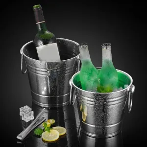 Beer Cooling Bucket Bar Utensils Champagne Beer Bucket Ice Maker Stainless Steel Wine KTV Bar Kitchen Party