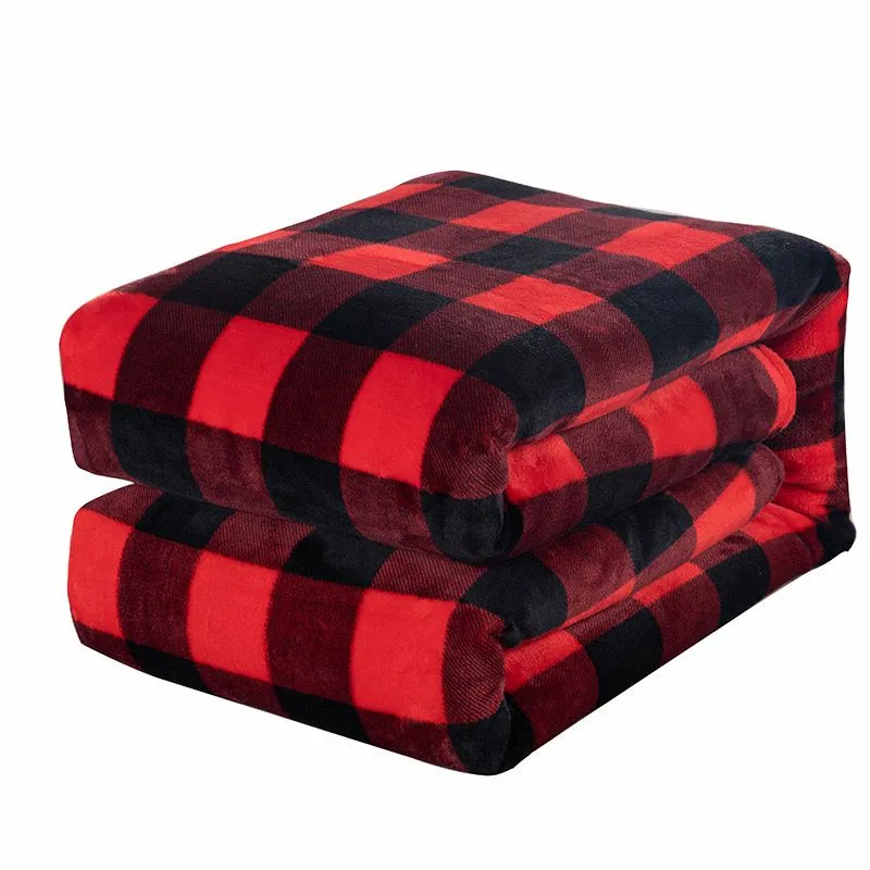 Big Red Plaid Blanket