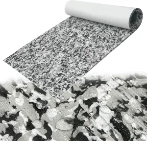 biguphate Boat Floor Decking Sheets 7mm Thick Camouflage Foam Mat Non-Slip Faux Teak Marine Carpet for Kayak RV Yacht Motorboat Skimboard Stairs Pool