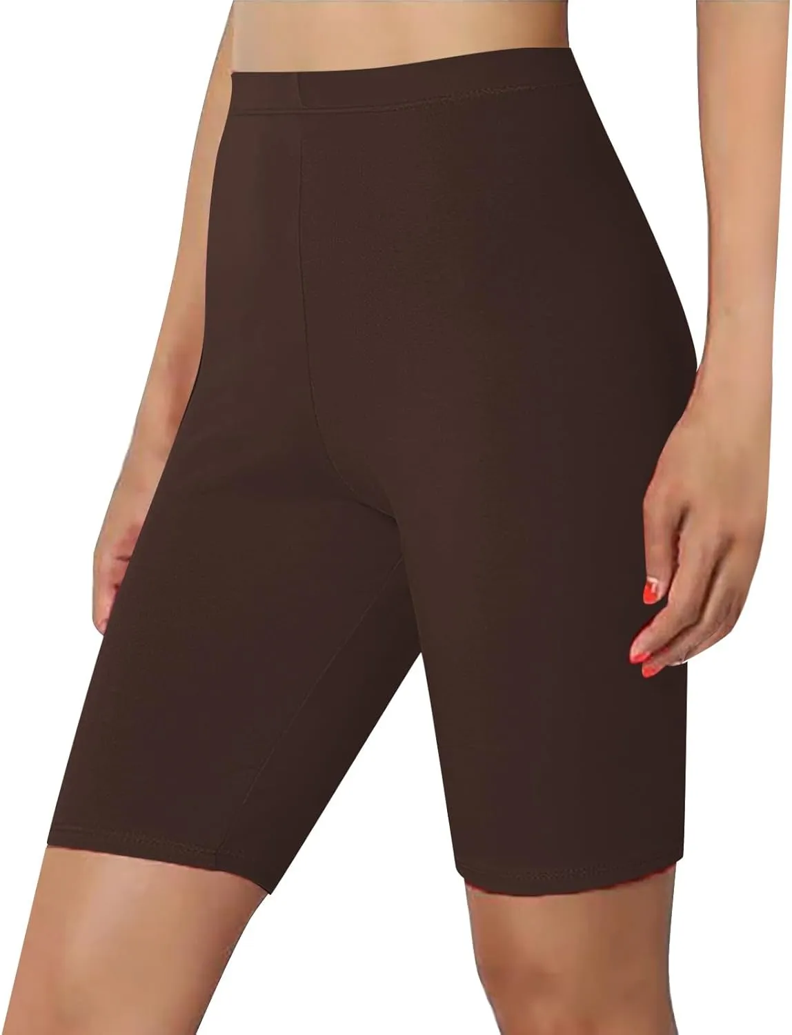 Biker Shorts for Women Women's Knee Length Leggings High Waist Pants Workout Biker Slimming Athletic Gym Yoga Pants