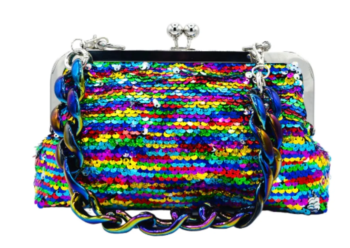 Bits and Bags Party Sparkles Sequin Clutch