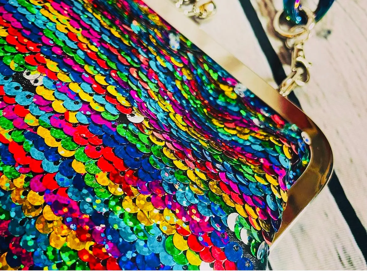Bits and Bags Party Sparkles Sequin Clutch