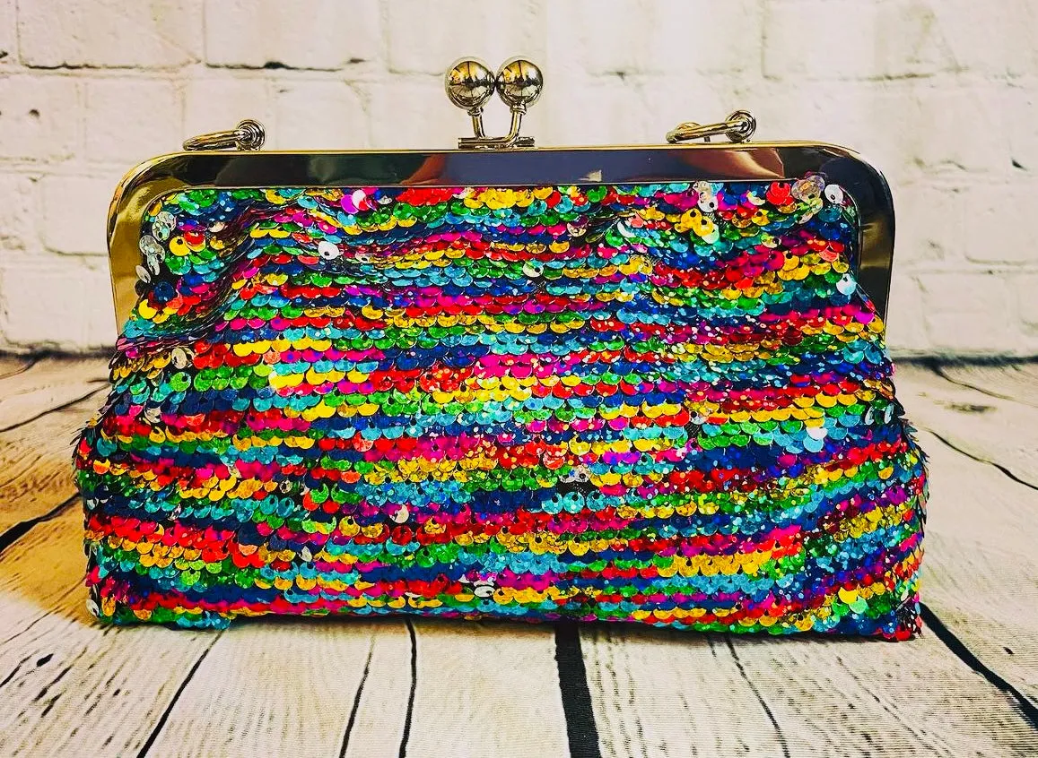Bits and Bags Party Sparkles Sequin Clutch