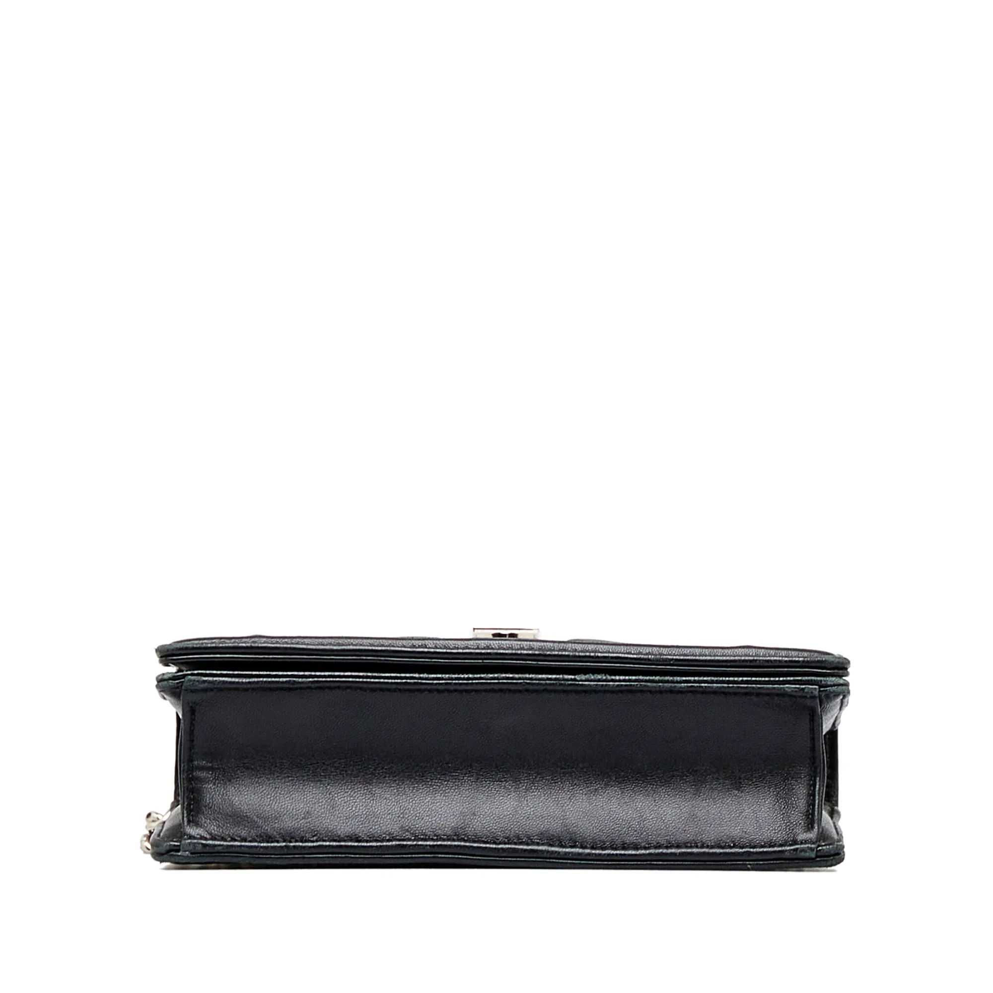 Black Dior Mini Diorama Sequin Flap Crossbody Bag