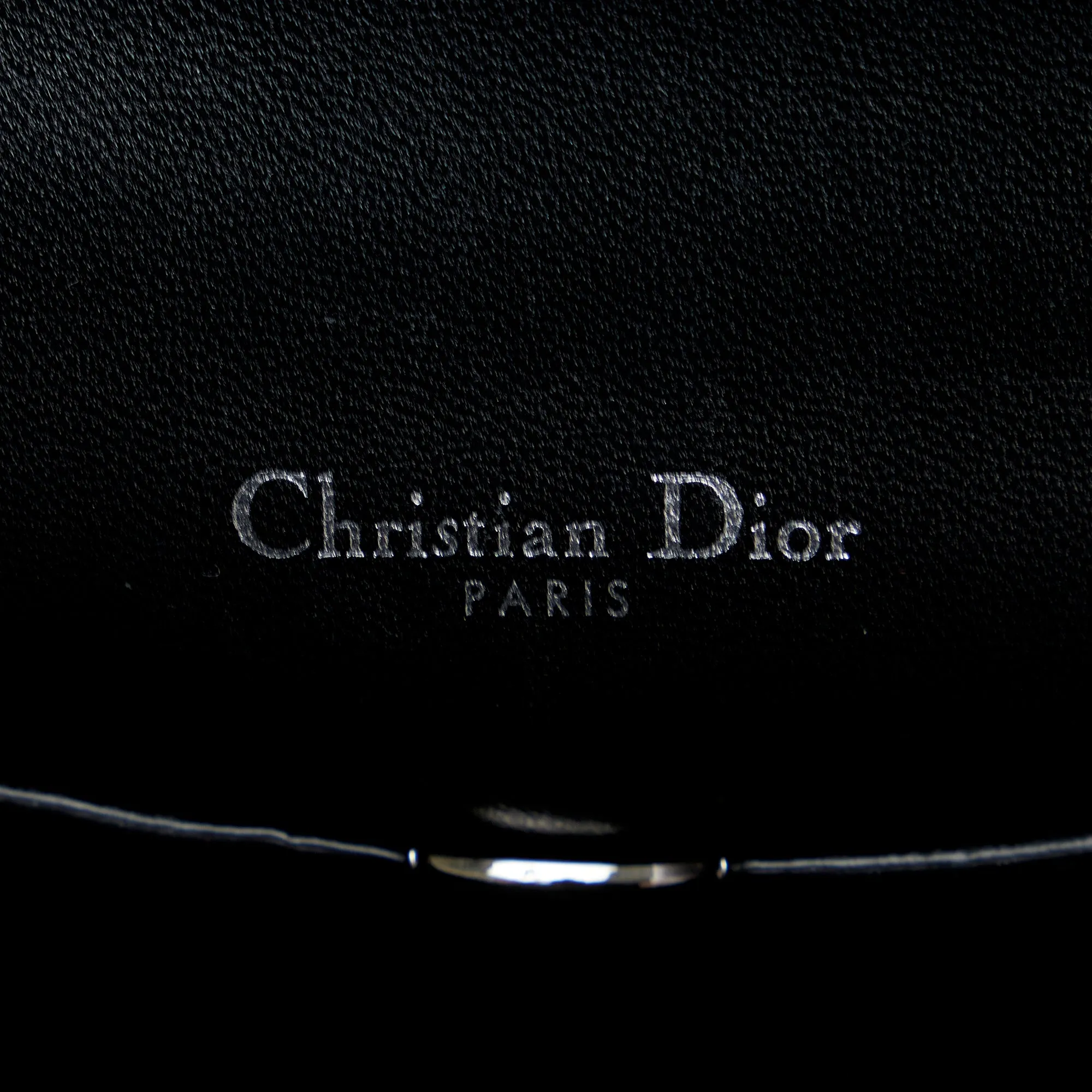 Black Dior Mini Diorama Sequin Flap Crossbody Bag